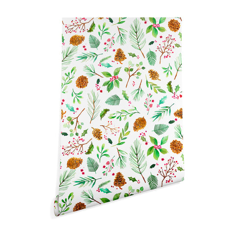 Ninola Design Christmas Botanical Wallpaper
