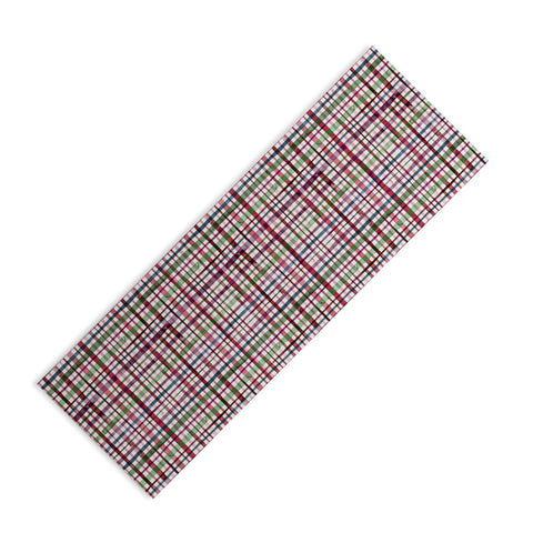 Ninola Design Christmas Checks Tartan Red Yoga Mat
