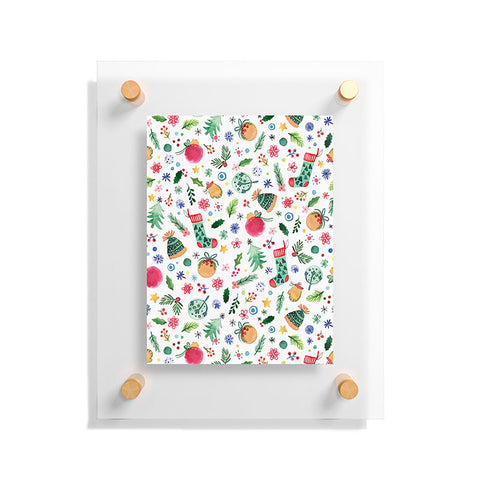 Ninola Design Christmas Favorite Things Floating Acrylic Print