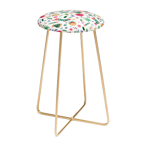 Ninola Design Christmas Favorite Things Counter Stool