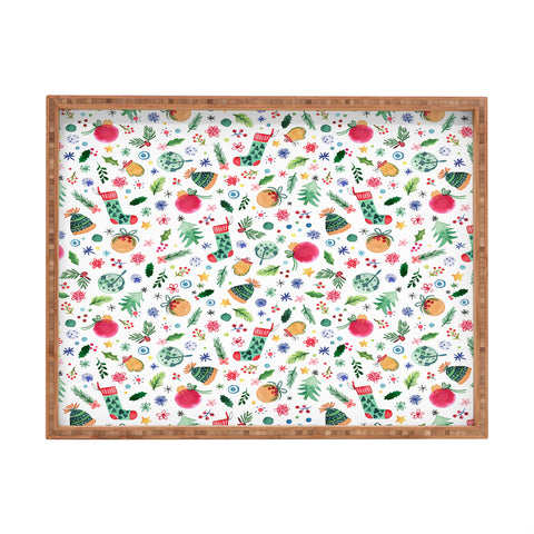 Ninola Design Christmas Favorite Things Rectangular Tray