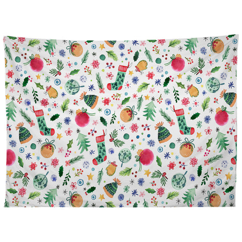 Ninola Design Christmas Favorite Things Tapestry