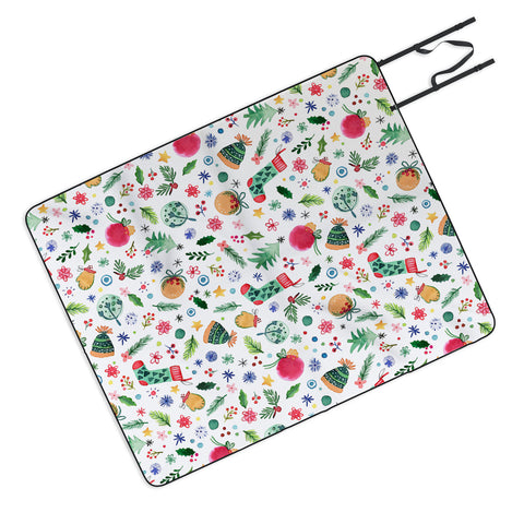 Ninola Design Christmas Favorite Things Picnic Blanket