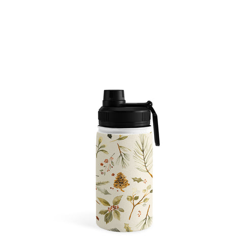 Ninola Design Christmas holiday botanical Water Bottle