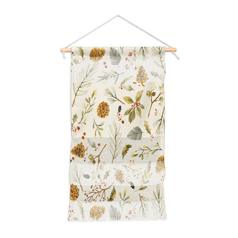 Ninola Design Christmas holiday botanical Wall Hanging Portrait