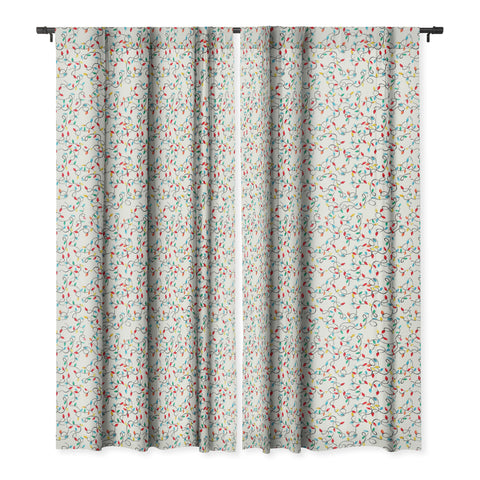 Ninola Design Christmas lights Blackout Window Curtain