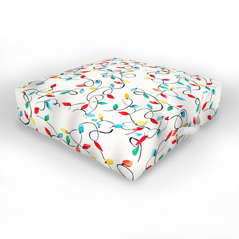 Ninola Design Christmas lights Outdoor Floor Cushion