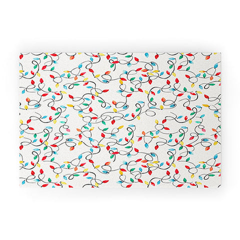 Ninola Design Christmas lights Welcome Mat