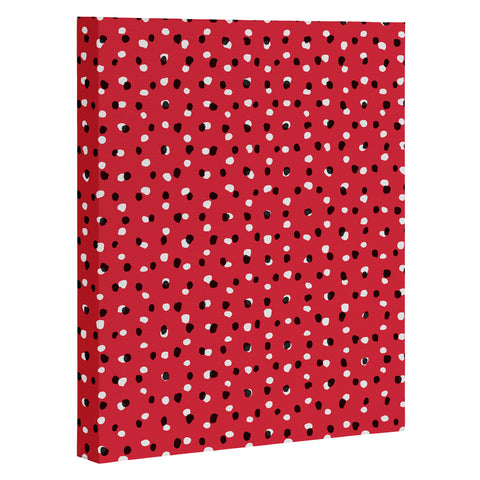 Ninola Design Christmas snow dots Art Canvas