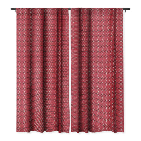 Ninola Design Christmas snow dots Blackout Window Curtain