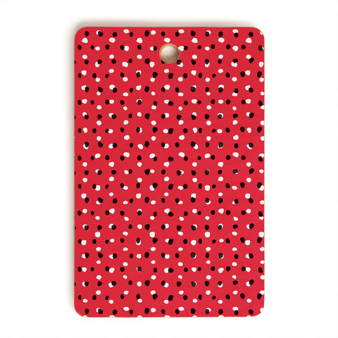 Ninola Design Christmas snow dots Cutting Board Rectangle