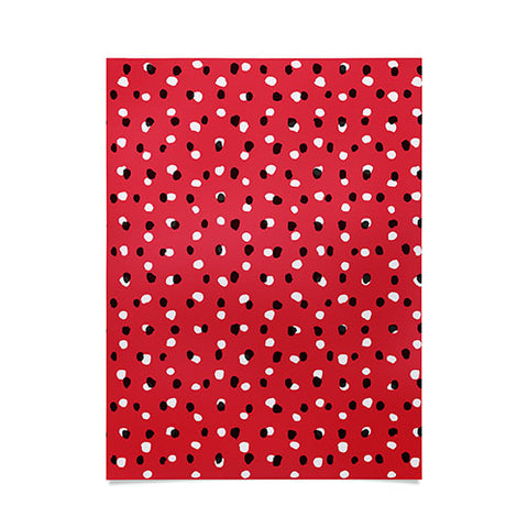 Ninola Design Christmas snow dots Poster