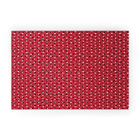 Ninola Design Christmas snow dots Welcome Mat