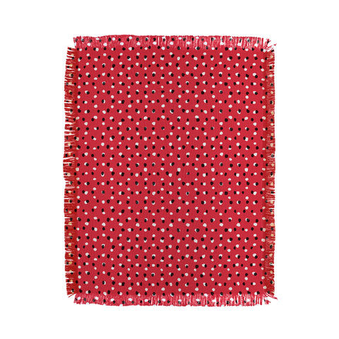 Ninola Design Christmas snow dots Throw Blanket