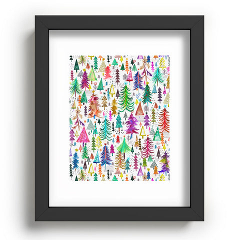 Ninola Design Christmas Trees Simply Modern Recessed Framing Rectangle