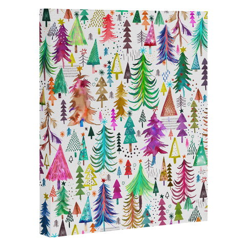 Ninola Design Christmas Trees Simply Modern Art Canvas