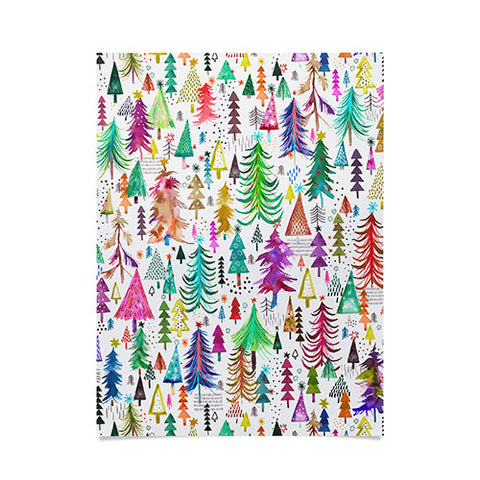 Ninola Design Christmas Trees Simply Modern Poster
