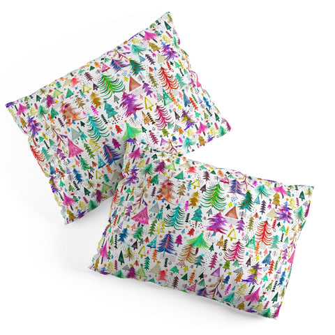 Ninola Design Christmas Trees Simply Modern Pillow Shams