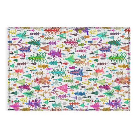 Ninola Design Christmas Trees Simply Modern Outdoor Rug