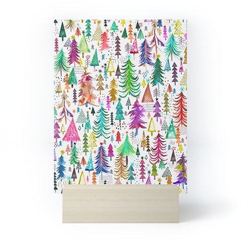 Ninola Design Christmas Trees Simply Modern Mini Art Print
