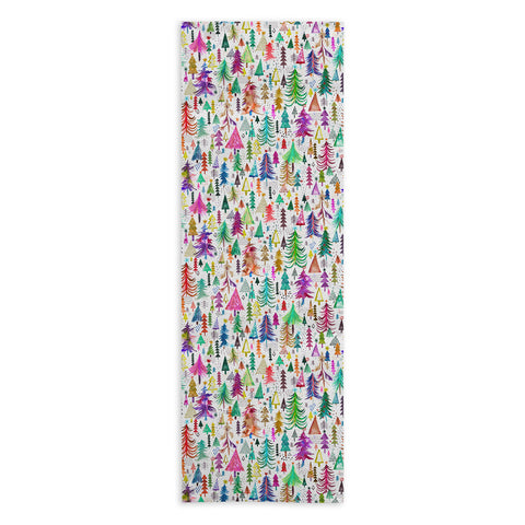 Ninola Design Christmas Trees Simply Modern Yoga Towel