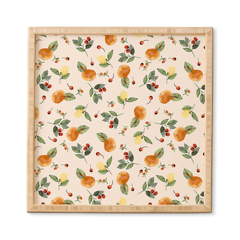 Ninola Design Citrus fruits Countryside summer Framed Wall Art