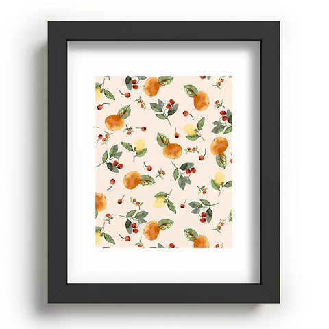 Ninola Design Citrus fruits Countryside summer Recessed Framing Rectangle