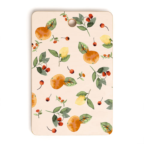 Ninola Design Citrus fruits Countryside summer Cutting Board Rectangle