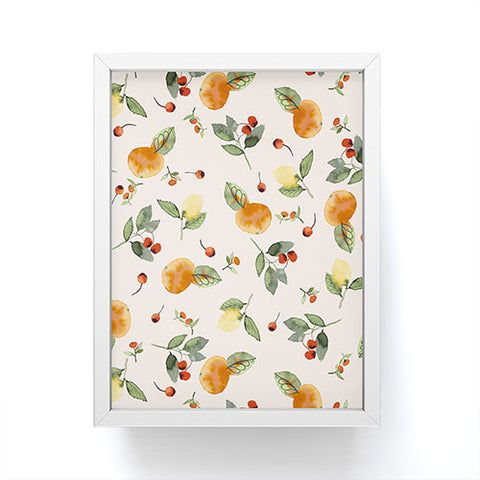 Ninola Design Citrus fruits Countryside summer Framed Mini Art Print