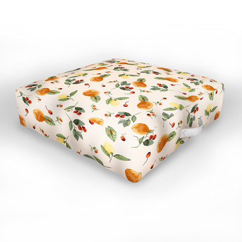 Ninola Design Citrus fruits Countryside summer Outdoor Floor Cushion