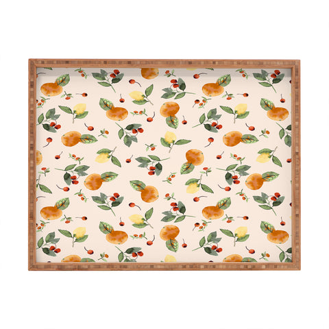 Ninola Design Citrus fruits Countryside summer Rectangular Tray