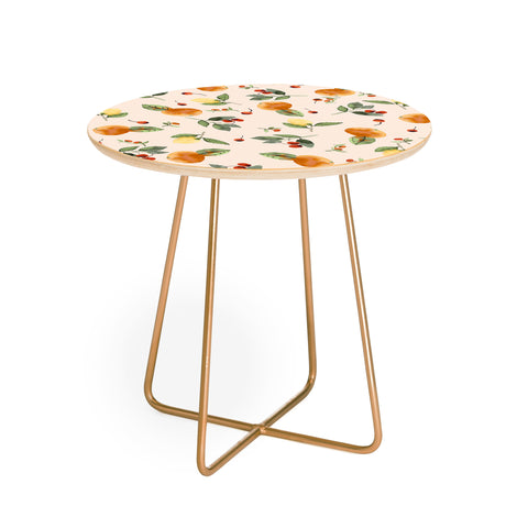 Ninola Design Citrus fruits Countryside summer Round Side Table