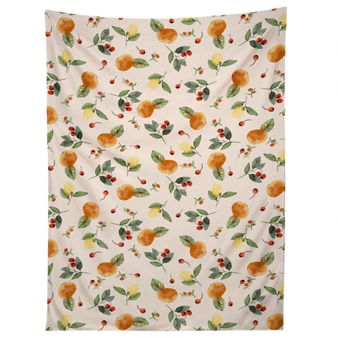 Ninola Design Citrus fruits Countryside summer Tapestry