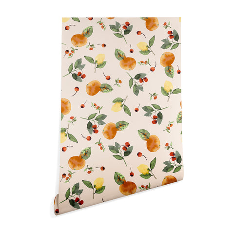Ninola Design Citrus fruits Countryside summer Wallpaper