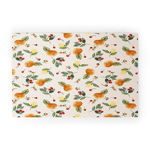 Ninola Design Citrus fruits Countryside summer Welcome Mat