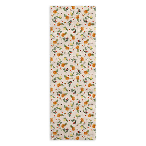 Ninola Design Citrus fruits Countryside summer Yoga Towel
