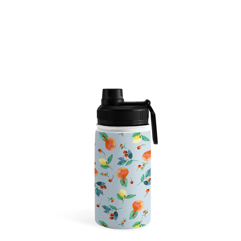 Ninola Design Citrus fruits Summer Blue Water Bottle