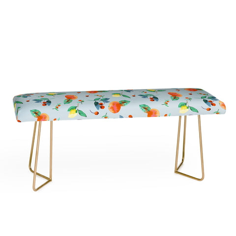 Ninola Design Citrus fruits Summer Blue Bench