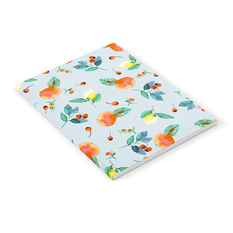 Ninola Design Citrus fruits Summer Blue Notebook