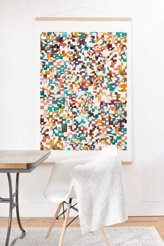 Ninola Design City from above Geometry Art Print And Hanger