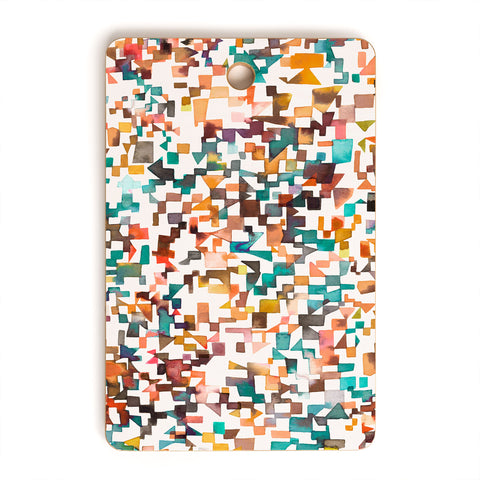 Ninola Design City from above Geometry Cutting Board Rectangle