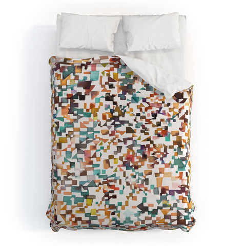 Ninola Design City from above Geometry Duvet Cover
