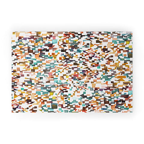 Ninola Design City from above Geometry Welcome Mat