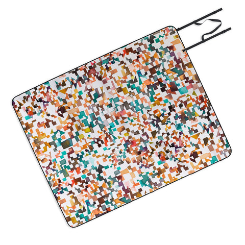 Ninola Design City from above Geometry Picnic Blanket