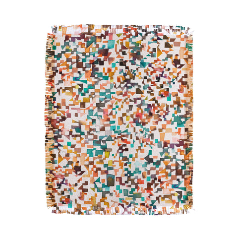 Ninola Design City from above Geometry Throw Blanket