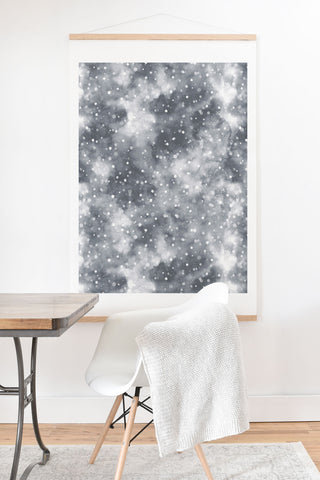 Ninola Design Cold Snow Clouds Art Print And Hanger