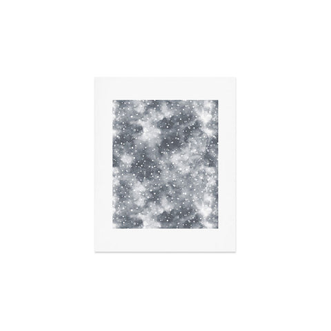 Ninola Design Cold Snow Clouds Art Print