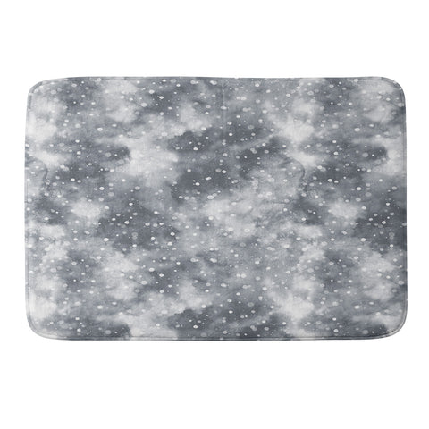 Ninola Design Cold Snow Clouds Memory Foam Bath Mat