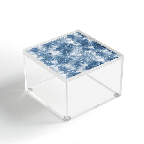 Ninola Design Cold Snow Clouds Blue Acrylic Box