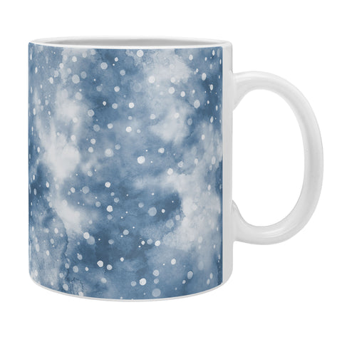 Ninola Design Cold Snow Clouds Blue Coffee Mug